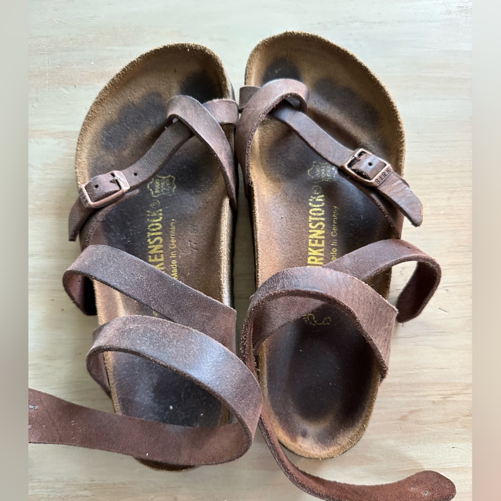 Birkenstock ankle wrap sandals
